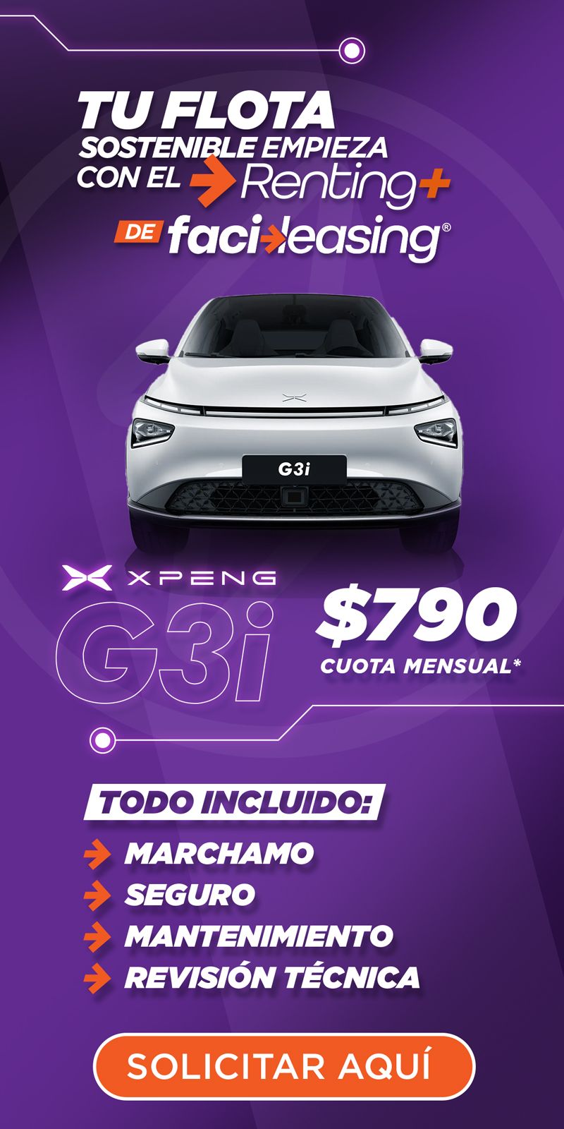 xpengg3i con Facileasing